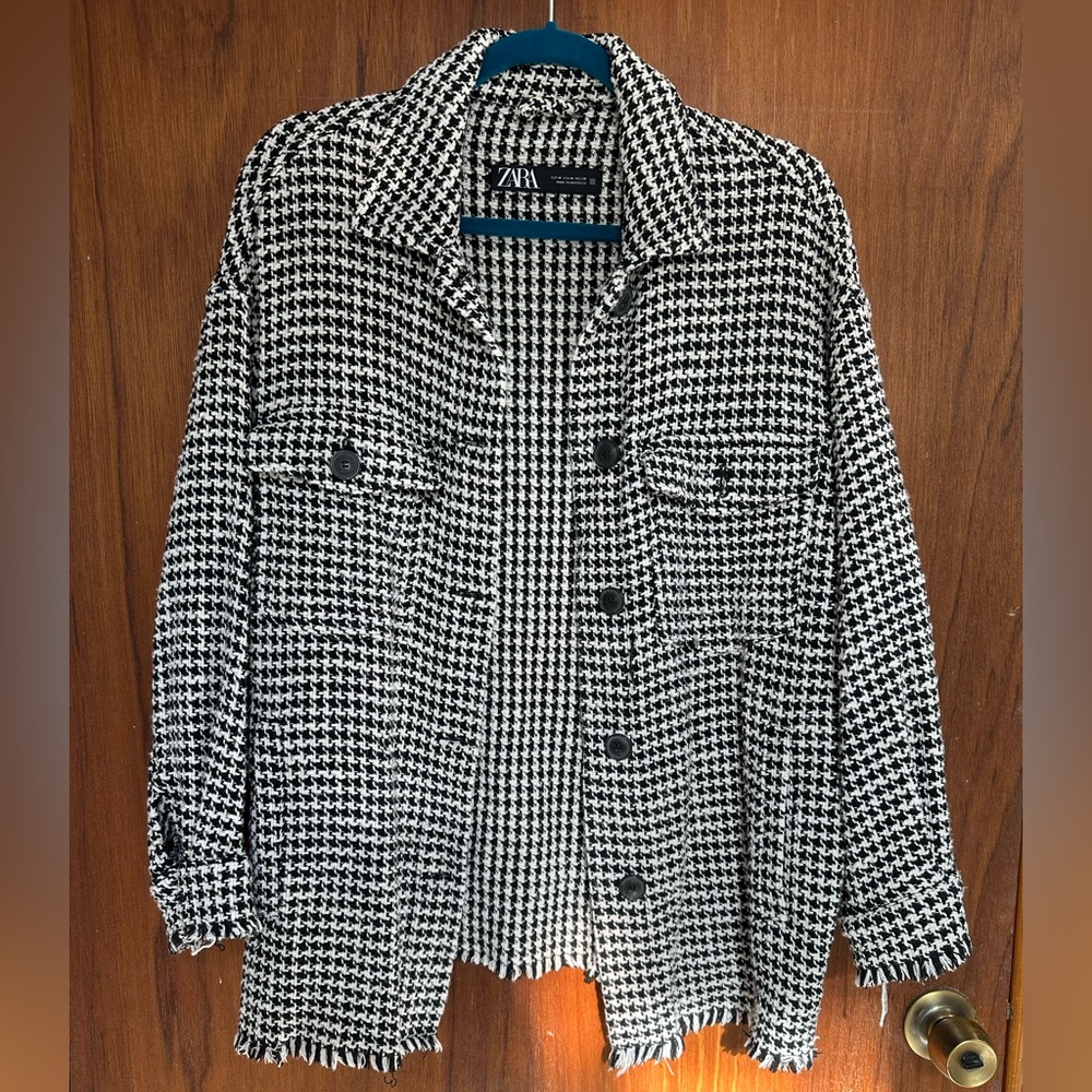 Zara Checkered Shacket